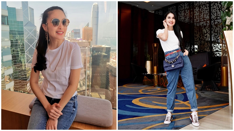 Bermodal Celana Jeans dan Kaus, Sandra Dewi Sukses Bikin Publik Terpana. Ini Kuncinya!