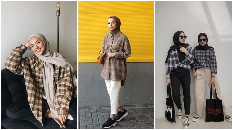 9 OOTD Kemeja Flanel Kotak-Kotak, Kece Buat Ngampus!