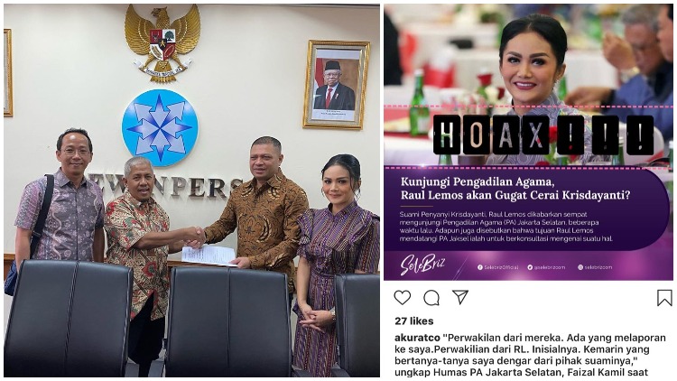 Geram Diisukan Cerai, Krisdayanti dan Raul Lemos Kompak Laporkan Media Online ke Dewan Pers