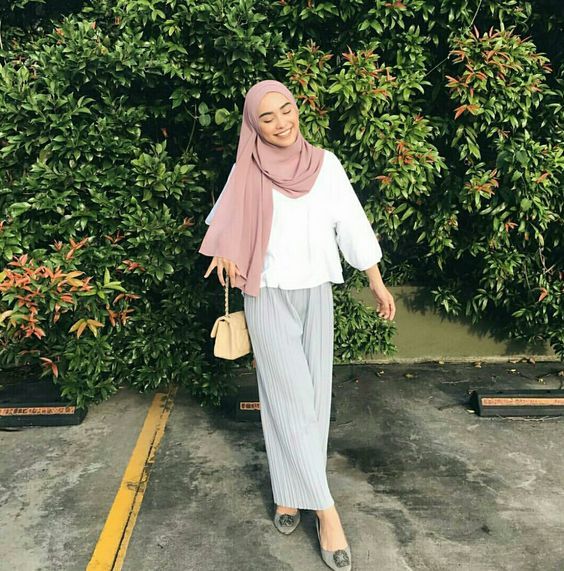 style hijab sederhana tapi menarik