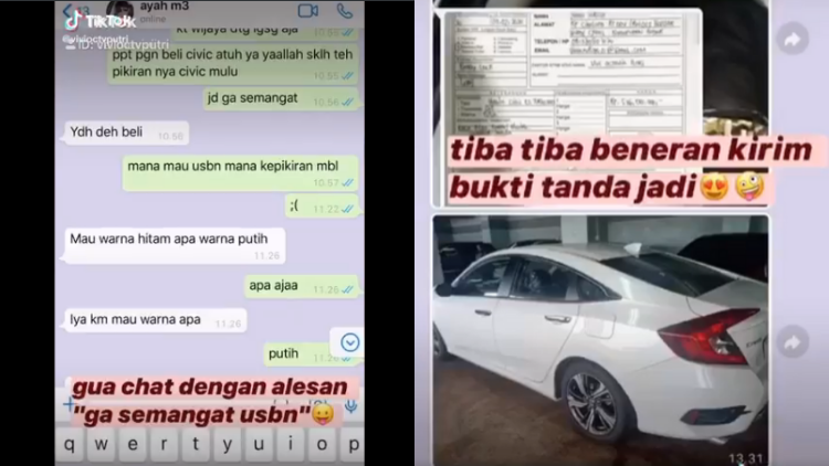 Viral Video Minta Mobil Langsung Dibelikan, Begini Respons Warganet. Bahagia itu Nggak Harus Mewah~