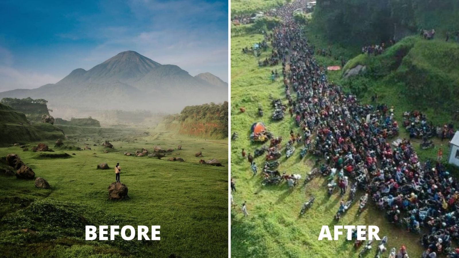 Akibat Viral dan Didatangi Ribuan Orang Setiap Harinya, Ranu Manduro Ditutup oleh Pemilik Lahan!