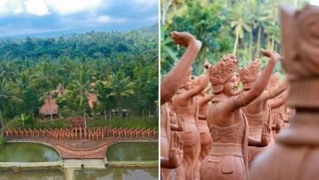 Taman Gandrung Terakota, Destinasi Wisata Unik di Banyuwangi. Ada Ratusan Patung Penari Lho~