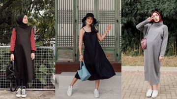 12 Ide Padu Padan Dress dan Sneakers Ternyaman untuk Bumil. Stylish Abis Kayak Masih Gadis~