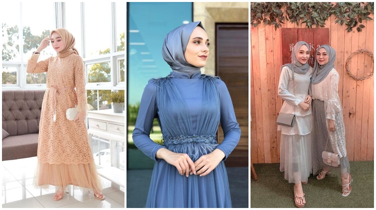 9 Dress Kondangan Hijab Warna Cerah yang Nggak Pasaran. Bahannya Macam-Macam!