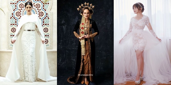 11 Baju Pernikahan ala Artis yang Nggak Dipakai untuk Nikah Beneran. Tetap Sukses Bikin Pangling!