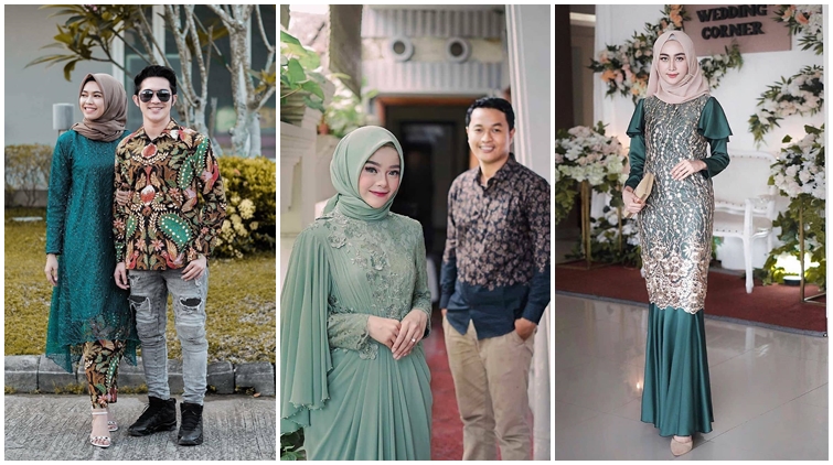 8 Potret Kebaya Hijau yang Cantik Banget Buat Kondangan. Manisnya Nggak Nahan!