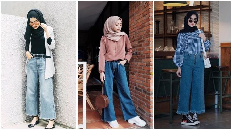 9 Cara Unik Bikin Tampilanmu Nggak Kedodoran dengan Kulot Jeans. Gampang dan Manis Abis!