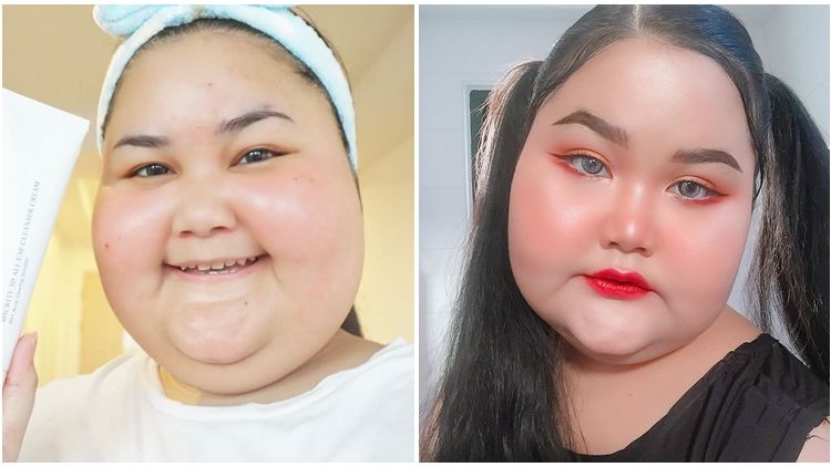 Skill Dandan Cewek Ini Seolah Bilang, ‘Makeup Bukan Cuma Buat Mereka yang Kurus!’. Salut!