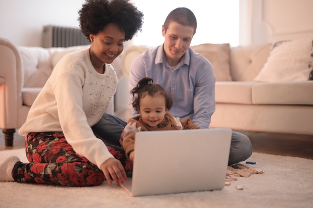 Laptop and Family