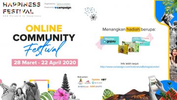 Online Community Festival: Donasi Lewat Aktivitas Menarik untuk Isi Masa Karantina