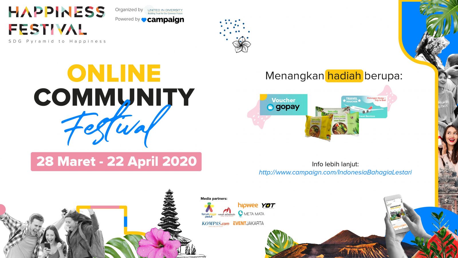 Online Community Festival: Donasi Lewat Aktivitas Menarik untuk Isi Masa Karantina