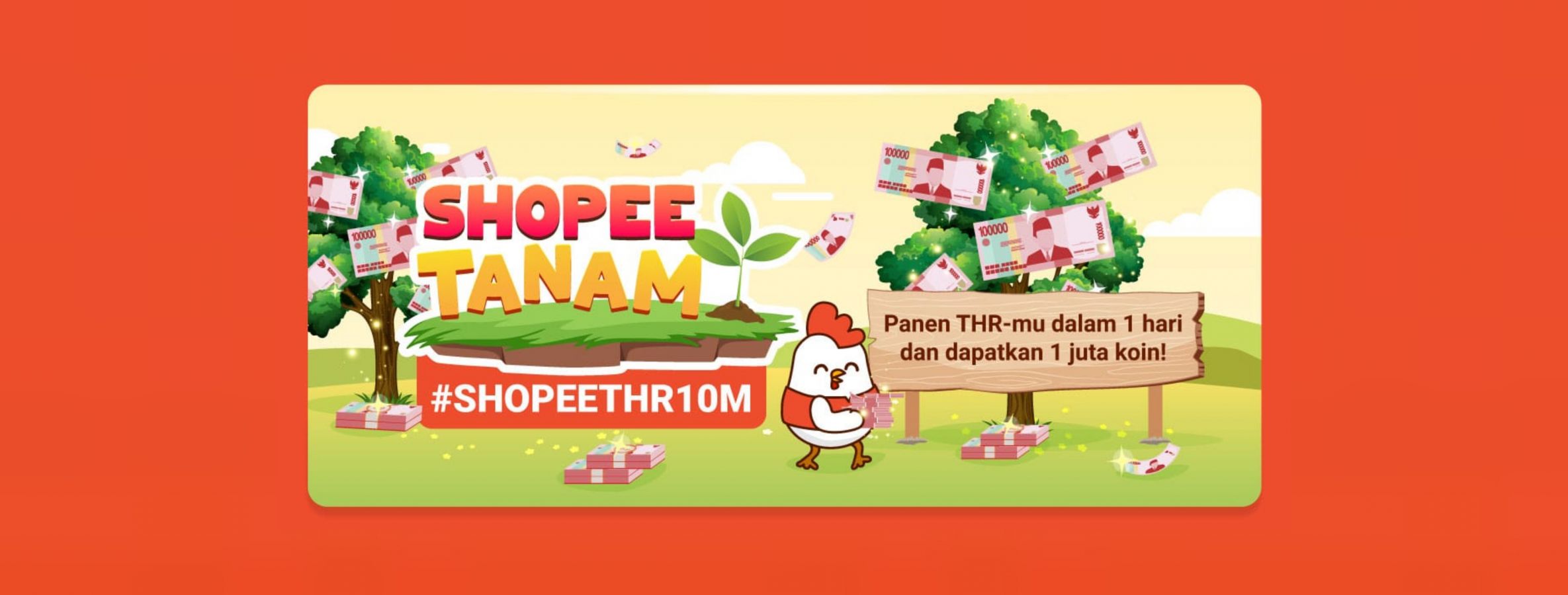 Buat Kamu yang Deg-degan Menanti Kabar THR, Yuk Panen THR 10 Miliar dari Shopee Tanam. Caranya Gampang Banget!