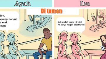 12 Komik Bedanya Ayah dan Ibu Setelah Nikah dan Saat Mengurus Anak. Ngenes-ngenes Gemas~