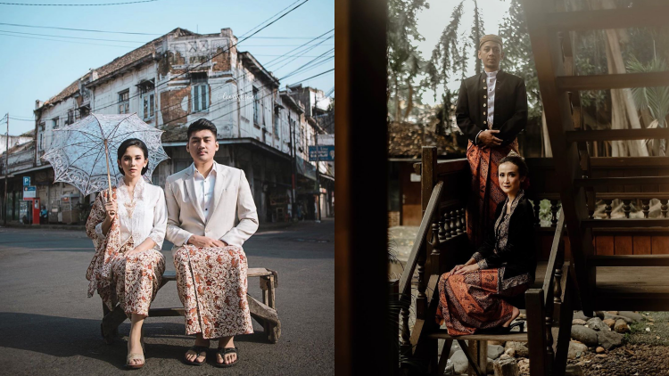 10 Ide Foto Pre-wedding dalam Balutan Kebaya yang Klasik nan Ciamik. Dijamin Bikin Mata Betah Melirik!