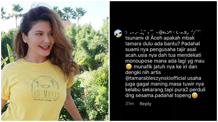 Tamara Bleszynski Kembali Dihujat Haters Soal Masa Tua dan Rumah Tangganya. Parah Kata-katanya!