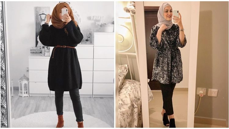 7 Tips Memadukan Celana Jeans dan Atasan Warna Gelap Buat Hijaber. Santai Tapi Santun!