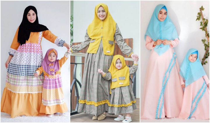 11 Ide Kompakan Baju Lebaran untuk Ibu dan Anak yang Berhijab. Ciye, Kayak Adik Kakak~