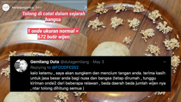 Viral Kabar Bahwa Satu Onde-Onde Dilapisi dengan 672 Butir Biji Wijen, Begini Respons Warganet~