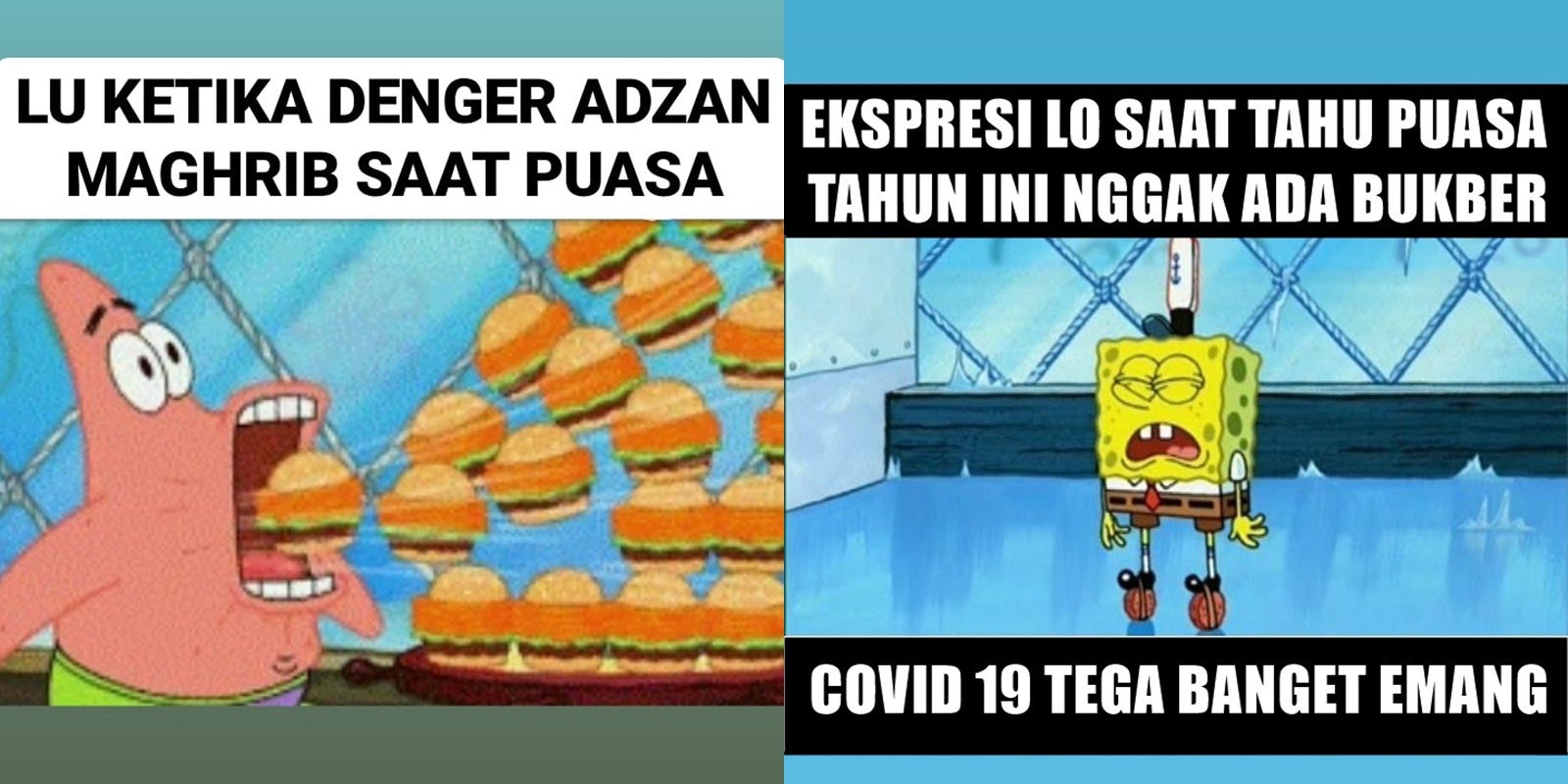 10 Meme Spongebob ini Wakili Keseharian Kita Saat Ramadan. Warga Bikini Bottom Puasa juga Nggak, Ya?