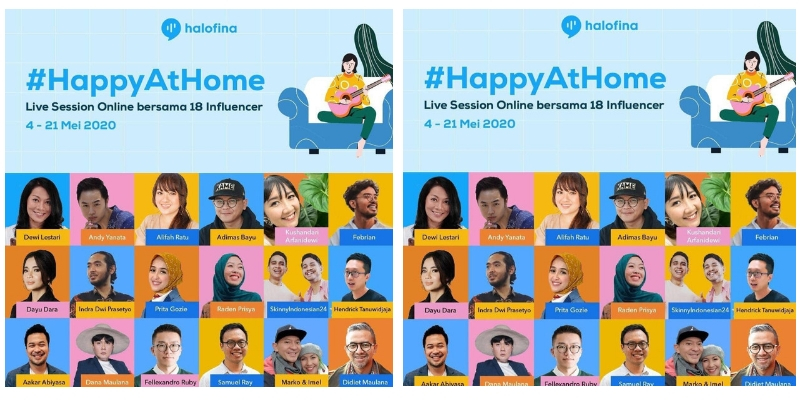 Festival Online Happy at Home, Cara Halofina Menyebarkan Kebahagiaan dan Semangat di Masa Pandemi Covid-19