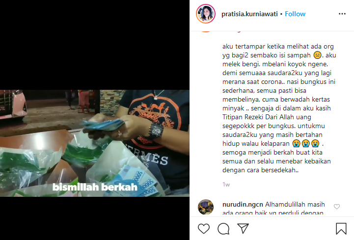 Suami Istri Bagikan Nasi Bungkus Berisi Uang Jutaan. Bukti Masih Banyak Orang Baik di Luar Sana