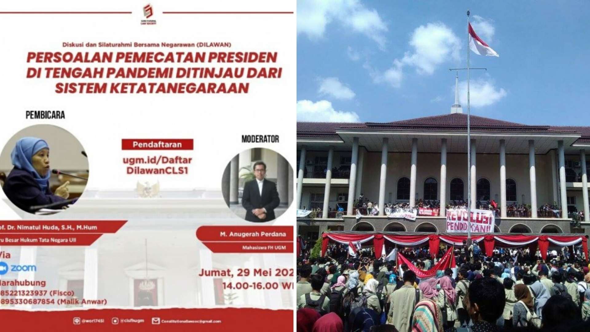 Bertema Pemberhentian Presiden, Diskusi CLS di UGM Dituduh Makar. Pembicaranya Sampai Diteror!