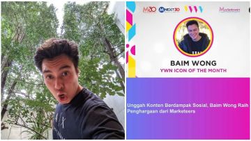 Konten YouTube-nya Selalu Bernuansa Positif, Baim Wong Sabet Penghargaan Content Creator Terbaik