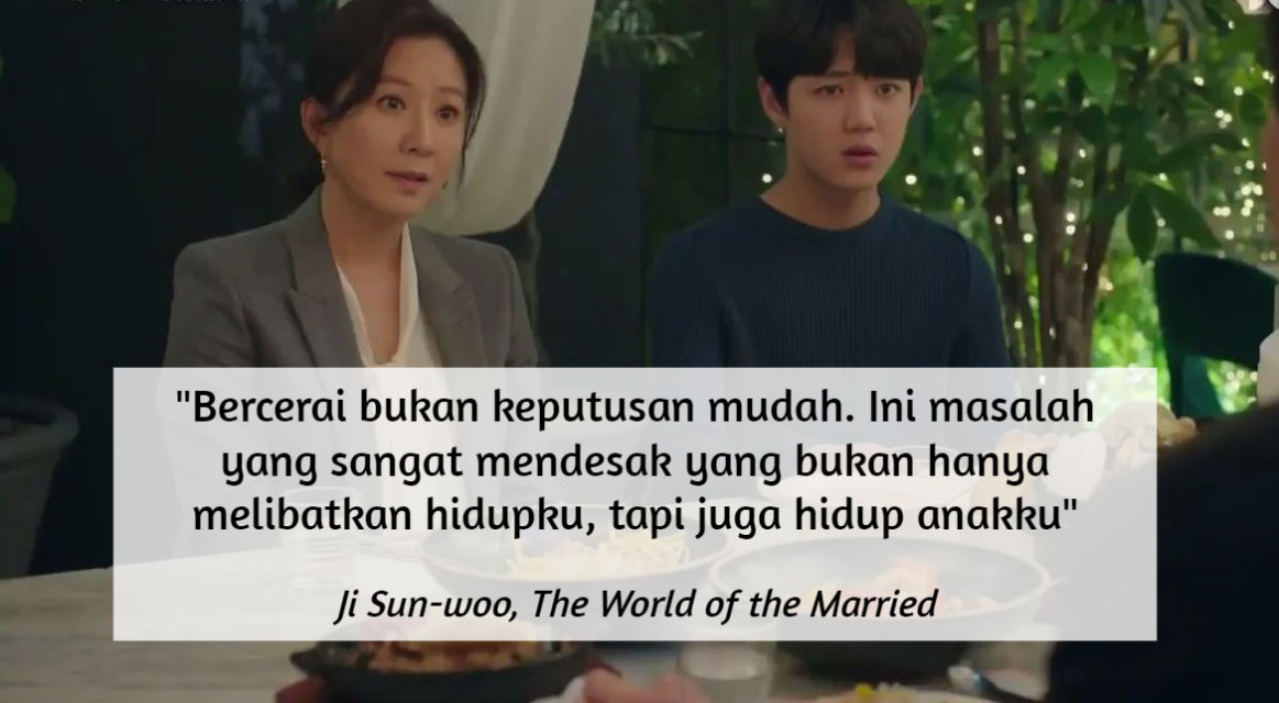 Akhirnya Tamat, ini 11 Quotes Menohok dari Drama Korea The World of the Married. Mana Favoritmu?