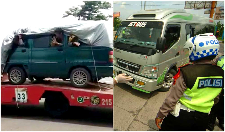 3 Usaha Pemudik Mengelabui Polisi, Ada yang Sembunyi di Truk Towing dan Naik Jasa Travel Gelap