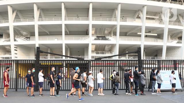 PSBB Transisi, Ratusan Warga Padati Kompleks Stadion GBK. Sudah Pada Kangen Olahraga