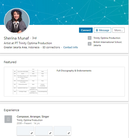 6 Profil Linkedin Artis yang Bisa Ditilik dan Dipelajari. Bukan Sekadar Buat Pamer Prestasi!