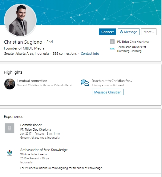 6 Profil Linkedin Artis yang Bisa Ditilik dan Dipelajari. Bukan Sekadar Buat Pamer Prestasi!