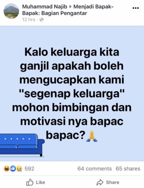 Kumpulan Jokes Ala Bapak-Bapak Terbaru. Bagi Mereka Begini Aja Udah Lucu Banget, Guys! :D