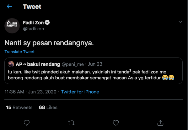 Fadli Zon Ajarkan Sikap Gentle Bahwa Cowok itu yang Dipegang Omongannya. Jangan Cuma Ngasih Kode!