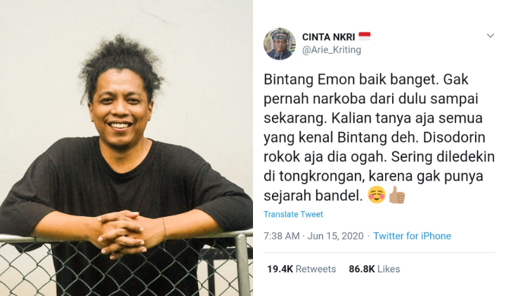 Inisiatif Lakukan Tes Urine dan Hasilnya Negatif Narkoba, Bintang Emon Makin Banjir Dukungan Seleb