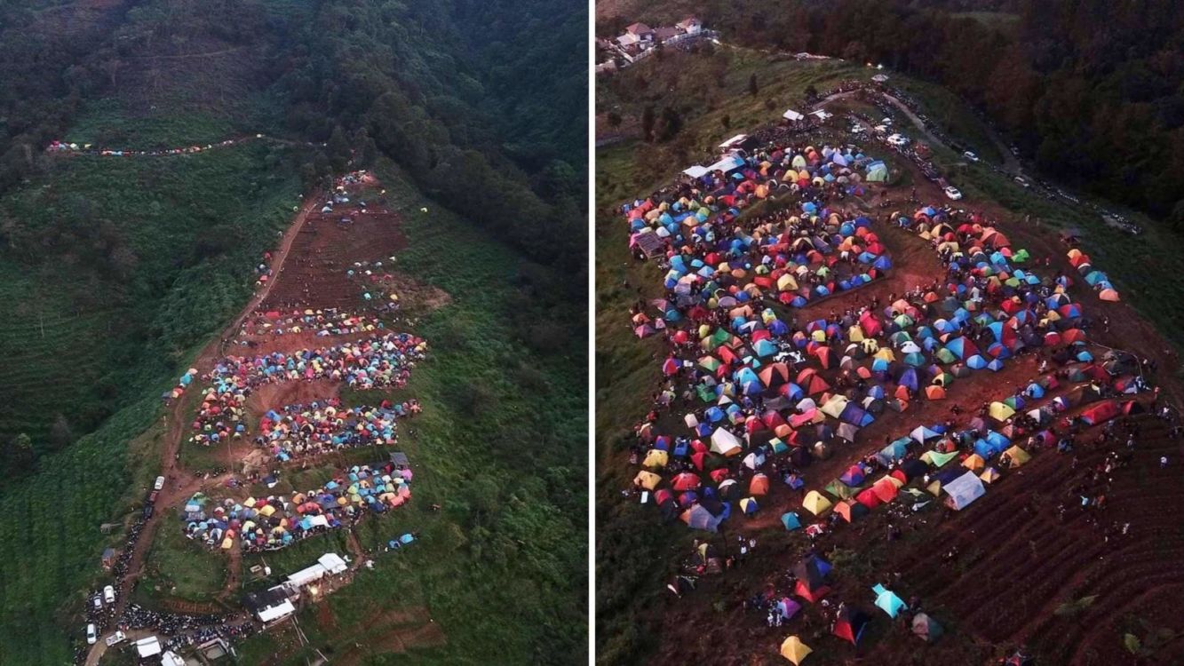 Efek Viral Ratusan Pendaki Berkemah Saat PSBB, Bukit Alas Bandawasa di Bogor Kini Ditutup Total