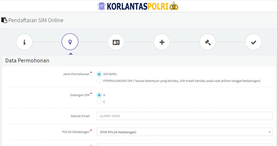 Cara perpanjangan sim secara online