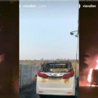 Mobil Mewah Dibakar Orang Tak Dikenal, Rumah Via Vallen Nyaris Habis Dilalap Api