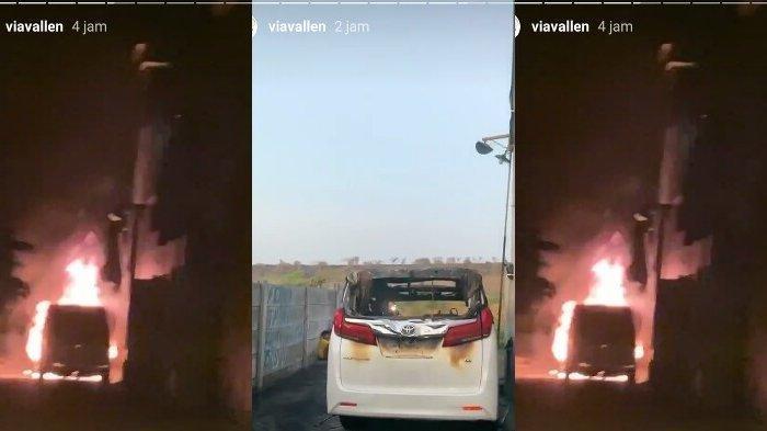 Mobil Mewah Dibakar Orang Tak Dikenal, Rumah Via Vallen Nyaris Habis Dilalap Api