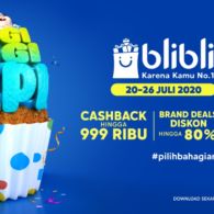 Jelang Ulang Tahun ke-9, Blibli Beri Promo Cashback & Diskon hingga 80% di Festival Belanja ‘Bagi-bagi Hepi’