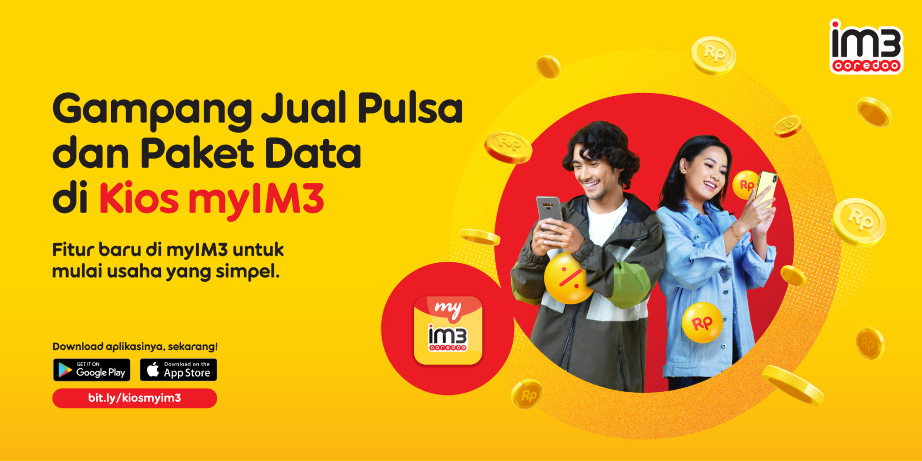 Buka Peluang Usaha, IM3 Ooredoo Hadirkan 'Kios myIM3' Agar Masyarakat Bisa Jualan Paket Internet & Pulsa Lewat Fitur Aplikasi