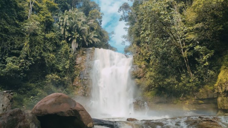 Berkunjung Secara Virtual ke Air Terjun Bumbun di Tanah Borneo. Pemandangannya Juara!