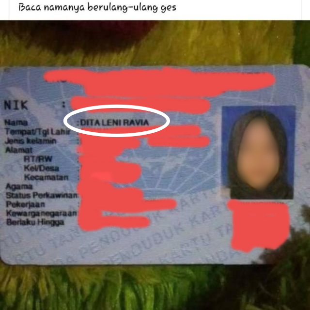 Deretan Nama-Nama Nggak Biasa di KTP Orang Indonesia. Emaknya Dulu Ngidam Apa, ya?