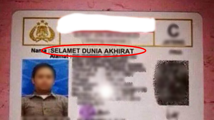 Deretan Nama-Nama Nggak Biasa di KTP Orang Indonesia. Emaknya Dulu Ngidam Apa, ya?