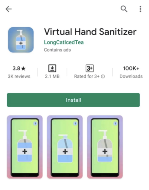 Menebak Alasan Kenapa Lebih dari 100 Ribu Orang Kepikiran Download Virtual Hand Sanitizer. Nggak Nalar!