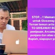 Semakin Marak Giveaway Bodong, Penulis Naskah Andi Atthira Peringatkan para Artis dan YouTuber