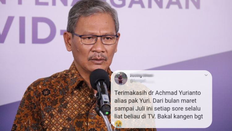 Pak Achmad Yurianto Tinggalkan Posisi Jubir, Banyak yang Mengaku Kehilangan dan Bakal Kangen