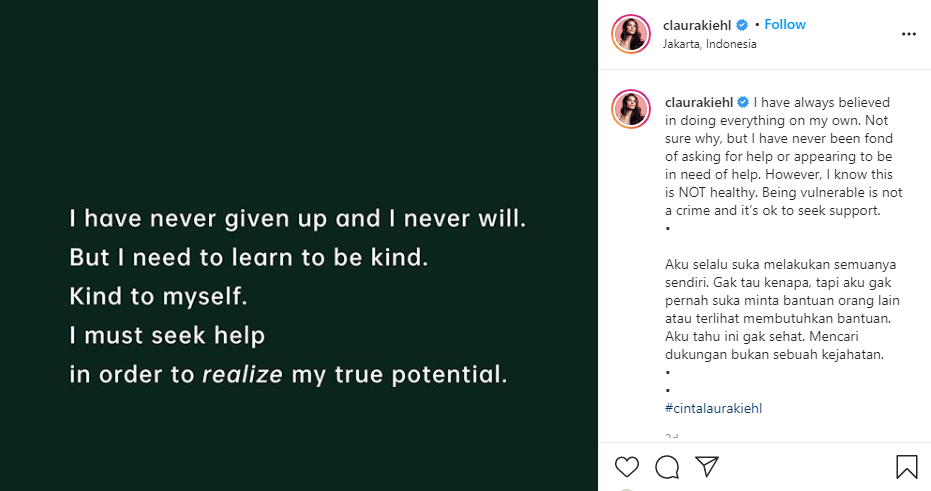 Cinta Laura Unggah Curhat yang Nggak Biasa di Instagram. Kata-Katanya Mendalam, Bikin Warganet Penasaran Ada Apa Gerangan~