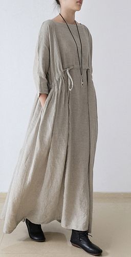 Sama Ademnya dengan Katun, Ini 9 Model Dress Linen Panjang yang Lagi Hits Banget!